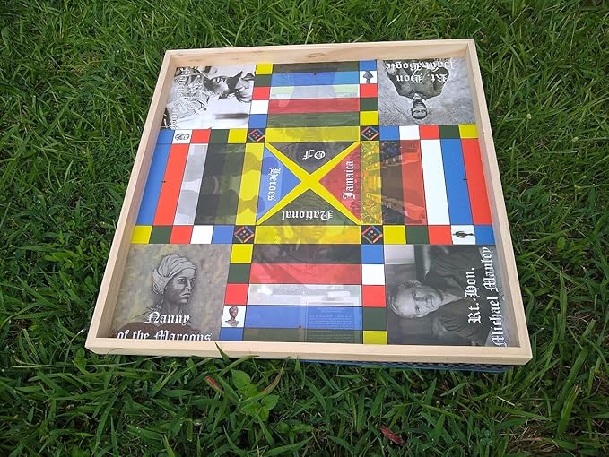 Jamaican Ludo Heroes Edition v2.0 (Ludi/Ludy/Loodi) | 24in x 24in Board Game | Family Game Night Activity | Fun Easy Multi-Player Entertainment
