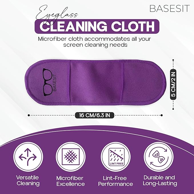 Eyeglass Cleaner Cloth 4 Pack, Eye Glasses Cleaner Wipes, Lens Cleaner