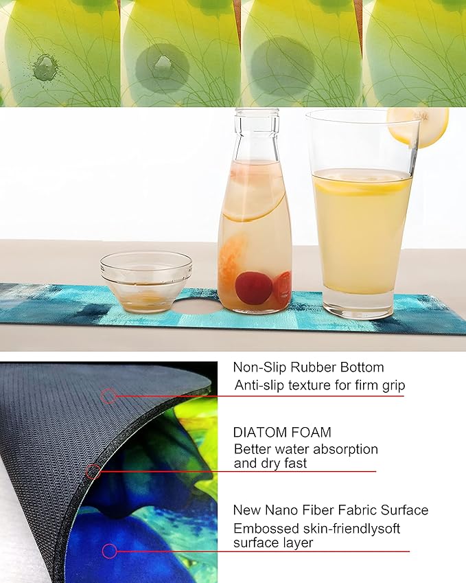 Kitchen Sink Splash Guard Faucet Mat Super Absorbent Fast Drying Mat Sink