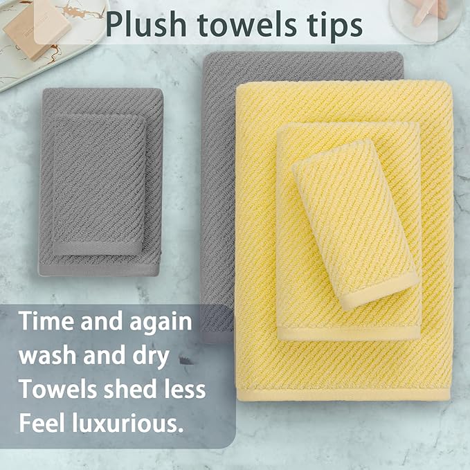 VOOVA & MOVAS Towels for Bathroom, Bath Towels