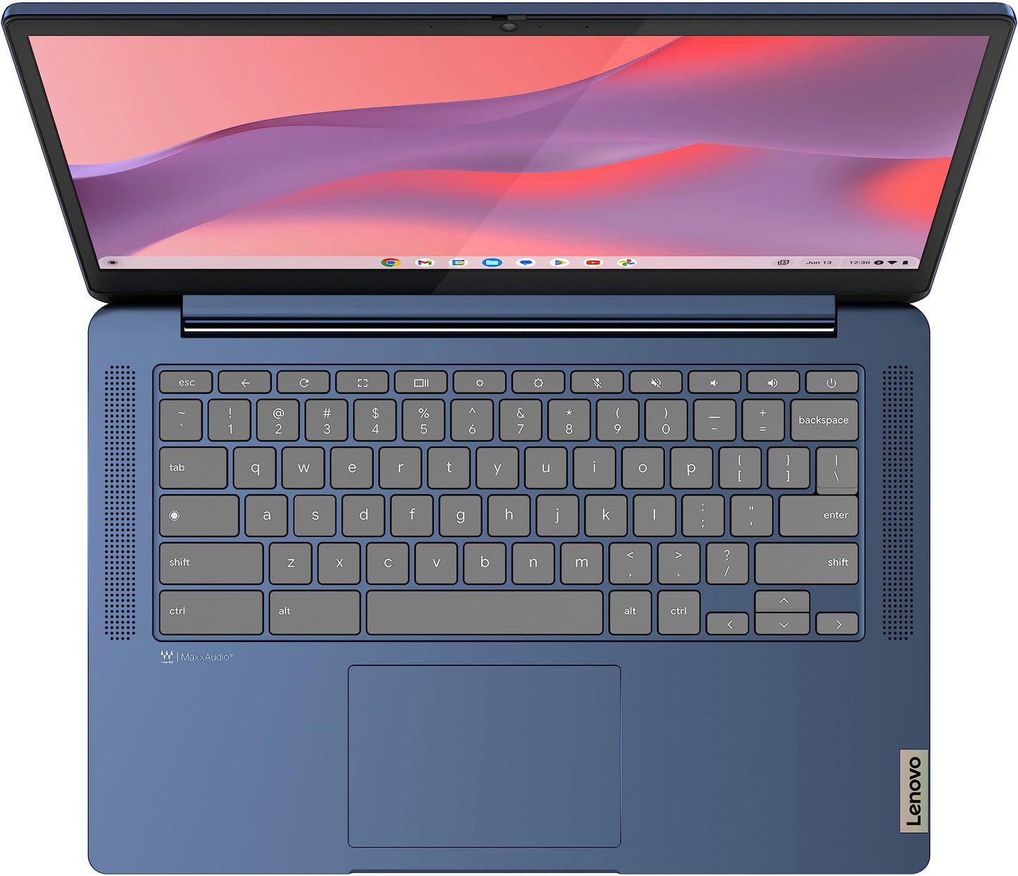 Lenovo Flagship Chromebook, 14'' FHD Touchscreen Slim Thin Light Laptop Computer, 8-Core MediaTek Kompanio 520 Processor, 4GB RAM, 64GB eMMC, WiFi 6,Chrome OS, Abyss Blue