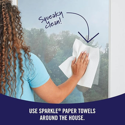 Sparkle Tear-A-Square Paper Towels, 2 Double Rolls