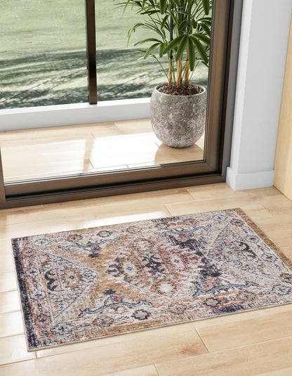 Unique Loom Eco Southwestern Collection Area Rug - Breckenridge (Rectangular 5' 3" x 8' 0", Khaki Gray/Black)