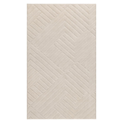 Bsmathom 3x5 Washable Area Rug, Boho Neutral Modern Soft Carpet Mat, Beige