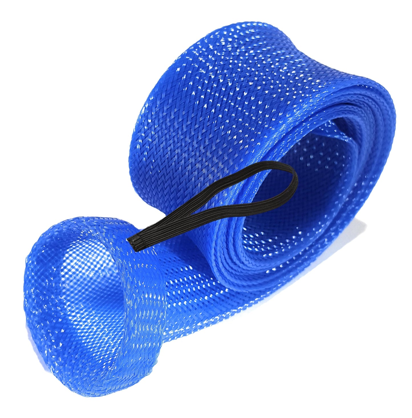 Reaction Tackle Rod Socks, Fishing Rod Sleeves and Covers for Spinning and Casting Rods, Breathable Mesh Rod Protectors with Elastic Band - Casting / Point End / 1.25" x 67" Blue (2-Pack)