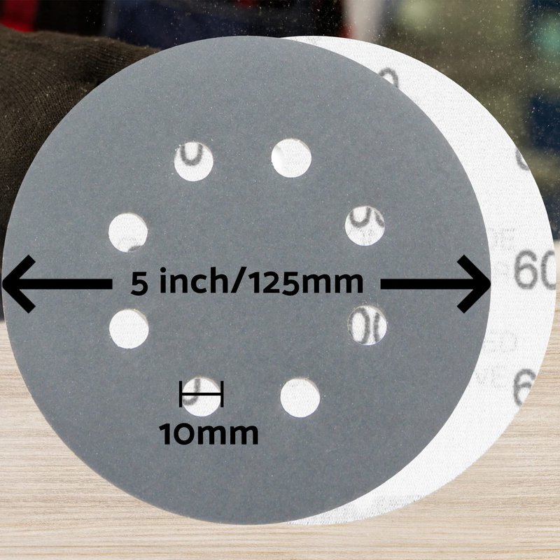 5 inch Wet Dry Sanding Discs Hook & Loop 60 pcs, 400 600 800 1000 1500 2000 Grit Silicon Carbide Orbital Sander Sandpaper, Assortment with Tack Cloth, for Automotive Wood Metal by S&F STEAD & FAST