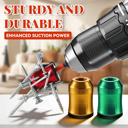 6Pcs Strong Magnetic Screw Ring with PH2 Screwdriver Bit Set Anti-Slip Design Magnetic Ring Screw Holder for Hex Screwdriver and Power Bits Removable Household Tool for Drill Tool Mechanic Carpenter