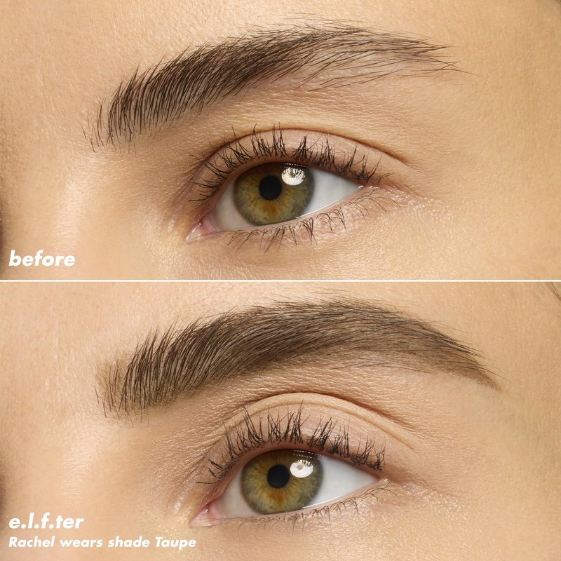 e.l.f. Micro-Fine Brow Pencil, Waterproof Brow Color & Spoolie For Shaping Brows & Creating A Feathered Natural-Looking Finish, Vegan & Cruelty-Free, Taupe