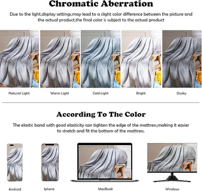 NEWCOSPLAY Super Soft Twin Blanket Grey Premium Silky Flannel Fleece Leaves Pattern Lightweight Bed Blanket All Season Use (Grey, Twin(60"x80"))