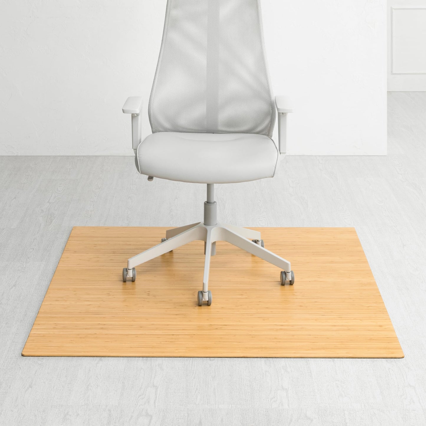 Anji Mountain Office Chairmat Thickest & Sturdy Bamboo Chairmats Highly Premium Quality Anti-Slip Heavy Duty for Multi-Purpose Hardwood Floor Office & Home Floor Protector Office Chair mat-5mm Thick
