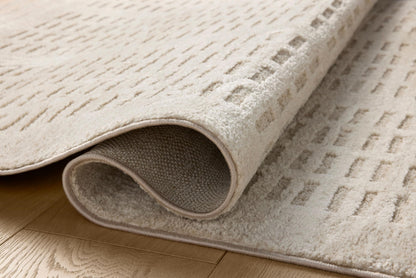 Loloi Amber Lewis Monty Collection MOT-03 Ivory/Beige 5'-3" x 7'-6", .50" Pile Height, Accent Rug