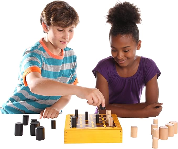 Gobblet! Abstract Strategy Board Game - Award Winning Kids or Adults Original All Wooden Board Game by Blue Orange Games - 2 Players for Ages 7 to 99.