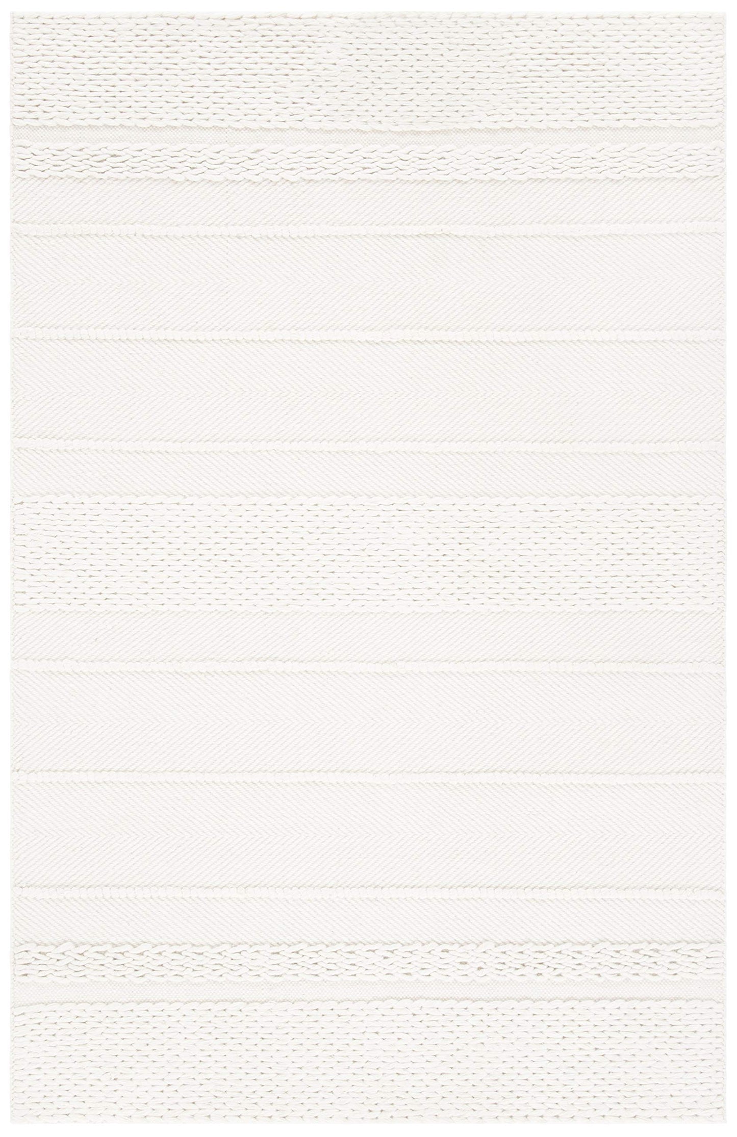 SAFAVIEH Natura Collection Area Rug - 8' x 10', Natural, Handmade Wool, Ideal for High Traffic Areas in Living Room, Bedroom (NAT215A)