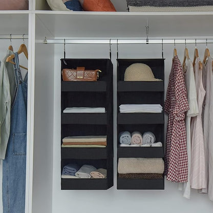 GRANNY SAYS 4-Shelf Hanging Organizer, Closet Hanging Shelves, Closet Hanging