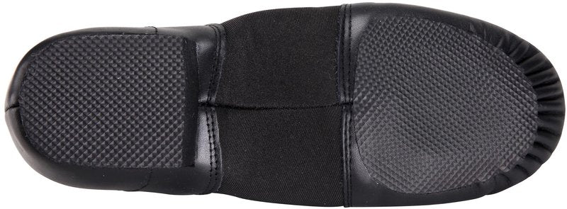 Linodes (Tent Leather Upper Jazz Shoe Slip-on for Women and Men's Dance Shoes Black 10M