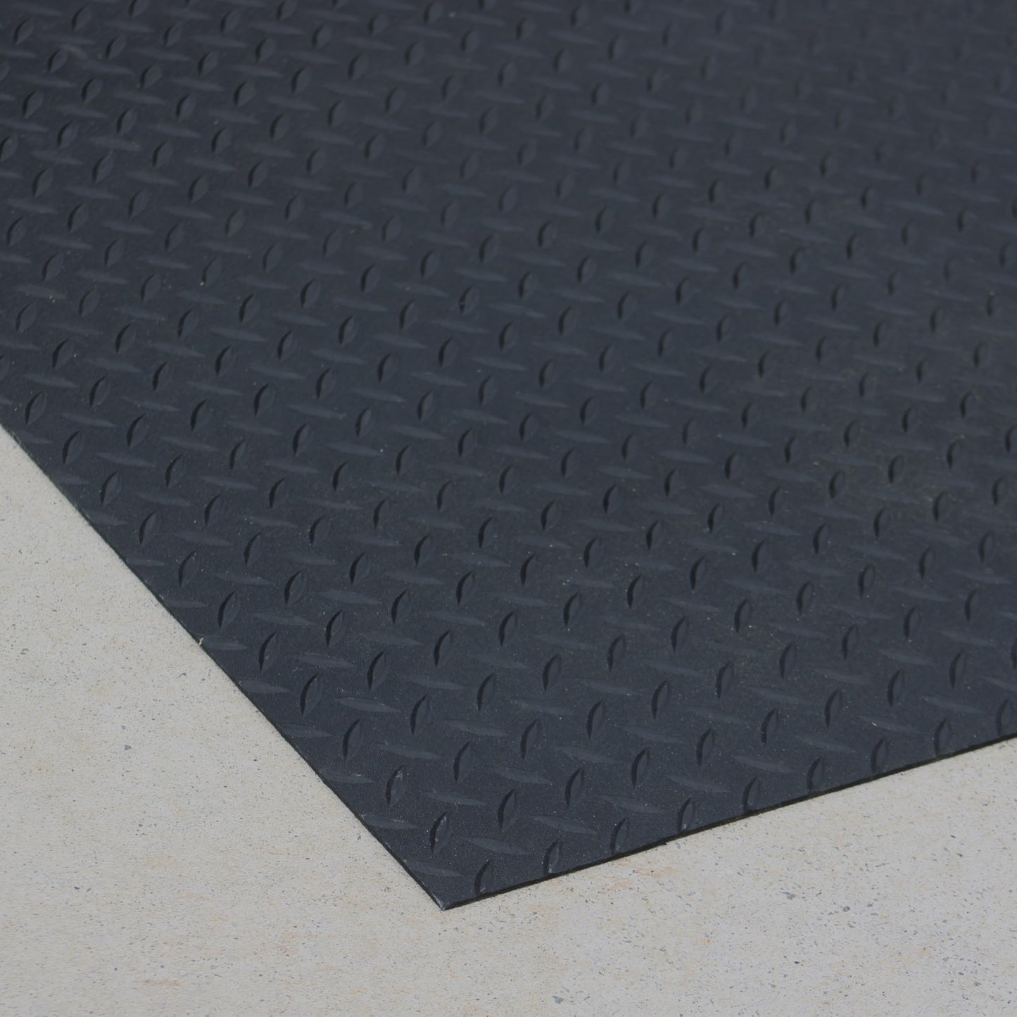 EnviroFlex VanDeck Universal Fit Cargo Van Floor Liners - 4mm x 60" W x 123" L Diamond Plate - Heavy Duty, Cut to Fit Rubber Floors, Protect Floors