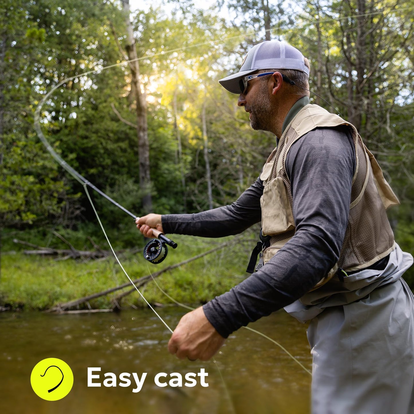 SF Fly Fishing Line with Welded Loop Weight Forward Floating Fly Line WF7F 90FT