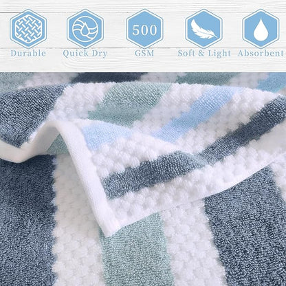 Waffle Hand Towels, Striped Hand Towel, Durable Towel