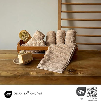 Classic Turkish Towels CTT Luxurious 100% Turkish Cotton Washcloths 6 Pack