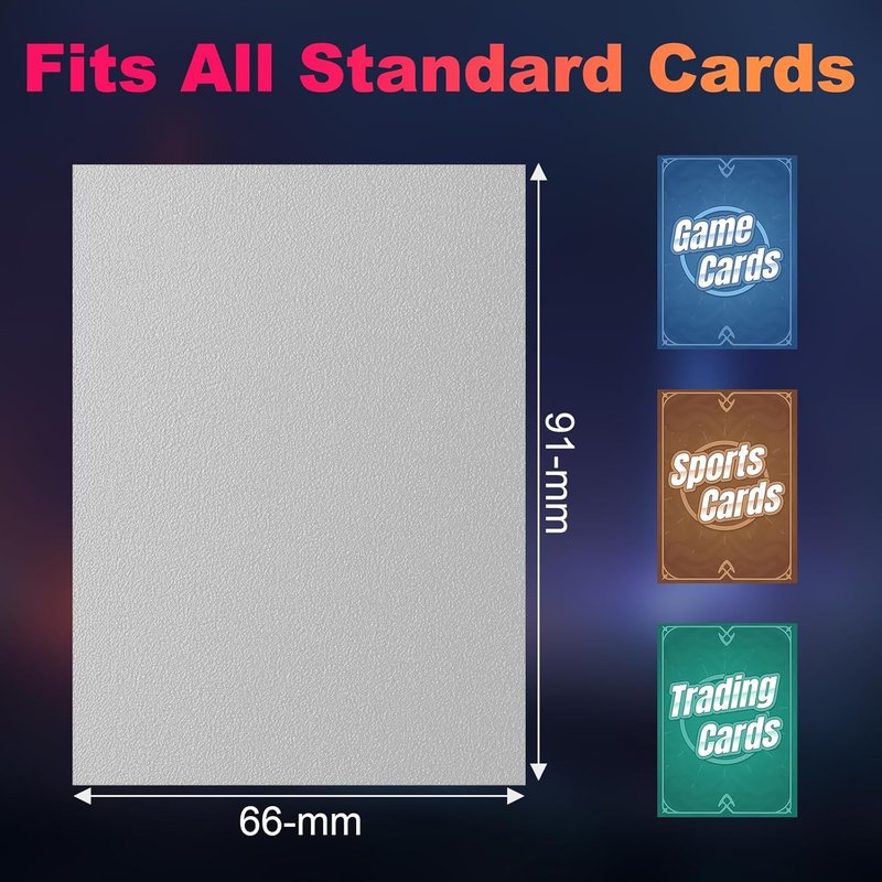 MTG Card Sleeves - 600 Pack Matte Dual-Sided Protectors | Opaque Back, Smooth Shuffle, Tear-Resistant, 6 Colors