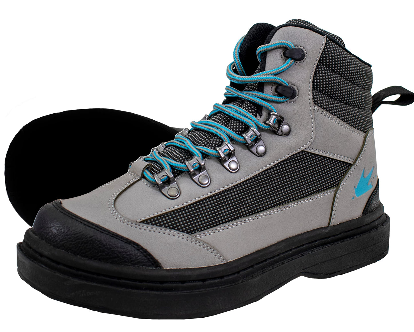 FROGG TOGGS Women's Hellbender Waterproof Fishing Wading Boot, for Fishing Cleated Sole, Gray Felt, 7