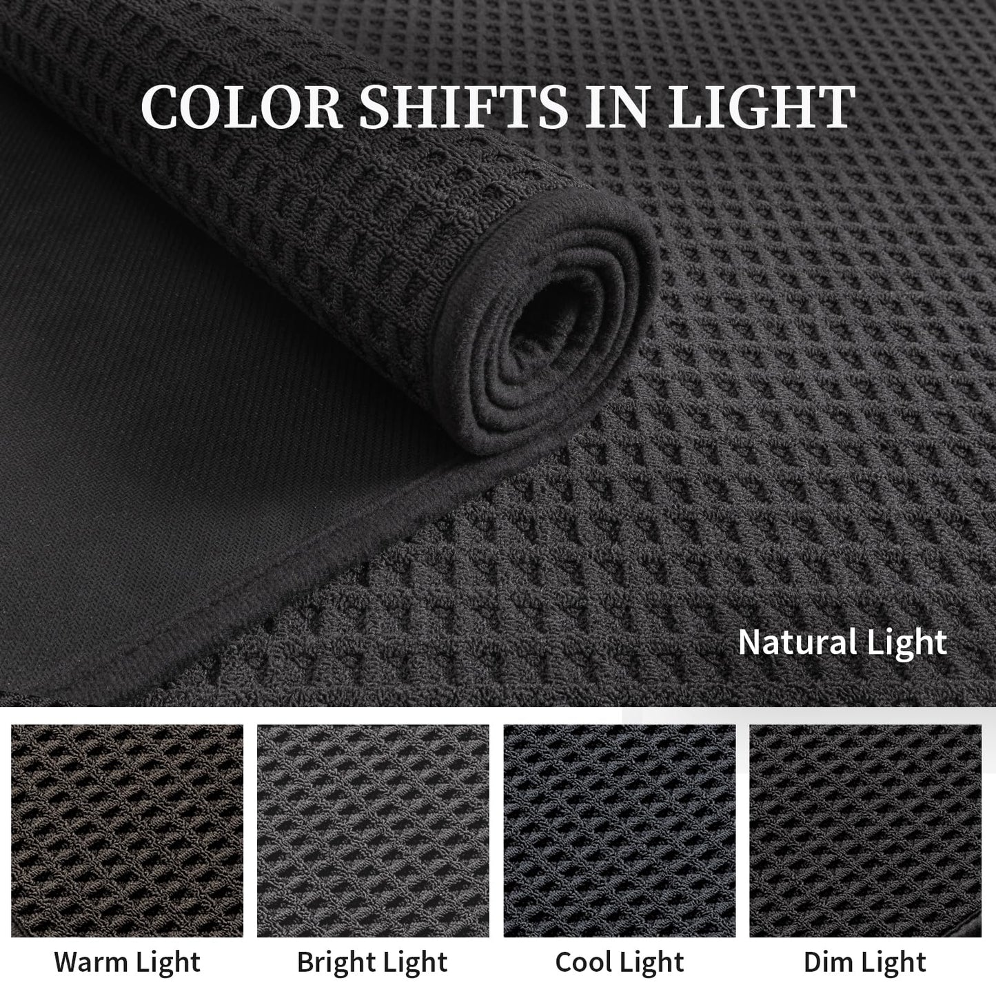 YIHOUSE Indoor Door Mat 35" x 59", Non-Slip Washable Entryway Mat, Dirt Trapper Absorbent Entrance Mat, Low Profile Floor Mat for Front/Back Door, Entryway, Dark Gray ﻿ ﻿