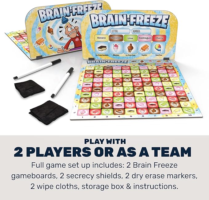 Brain Freeze™ Board Game – Fun Memory Game for Kids &amp Families Educational Toys &amp Learning Game Logic &amp Deduction Challenge Ages 5+