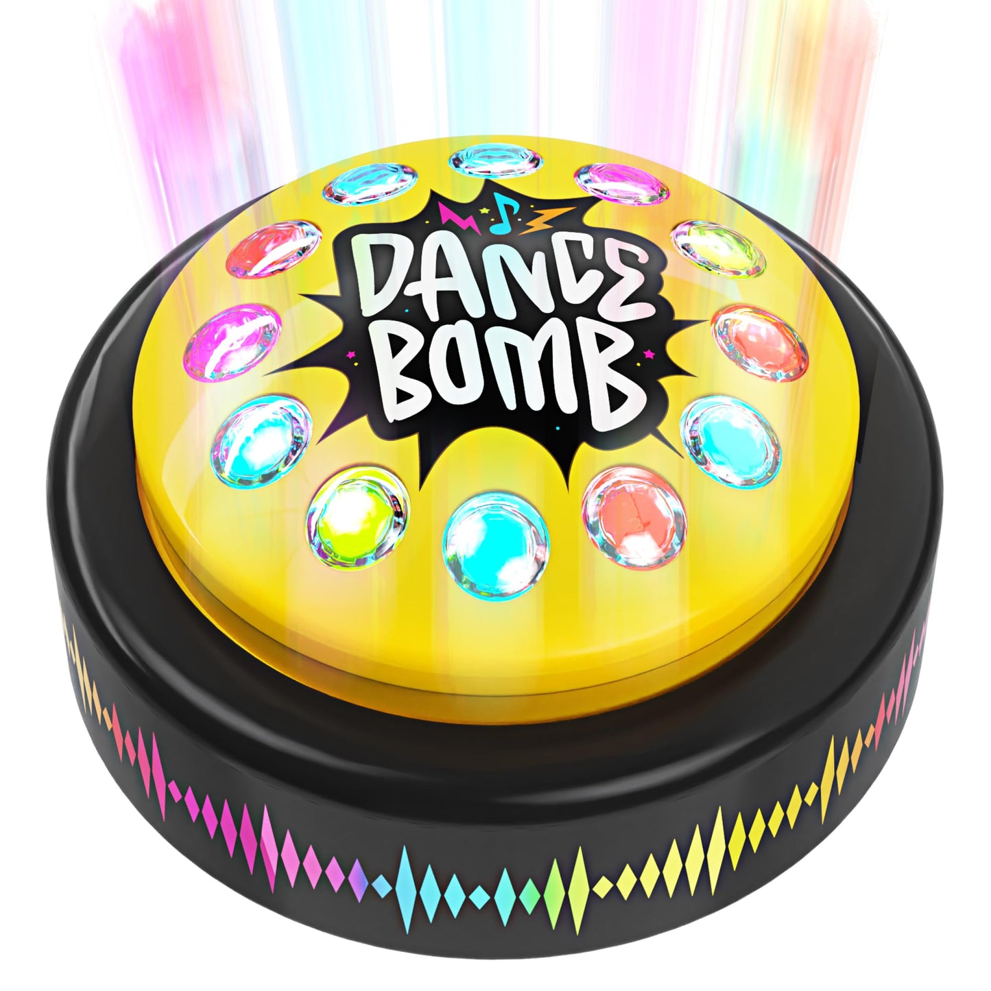 KNUCKLHEAD Dance Bomb Party Button - 30 Second - Funny Gifts - Teacher Classroom Must Haves - Cute Office Desk Accessories - Middle High School Classrooms Games Supplies - Gadgets Gifts for Coworker