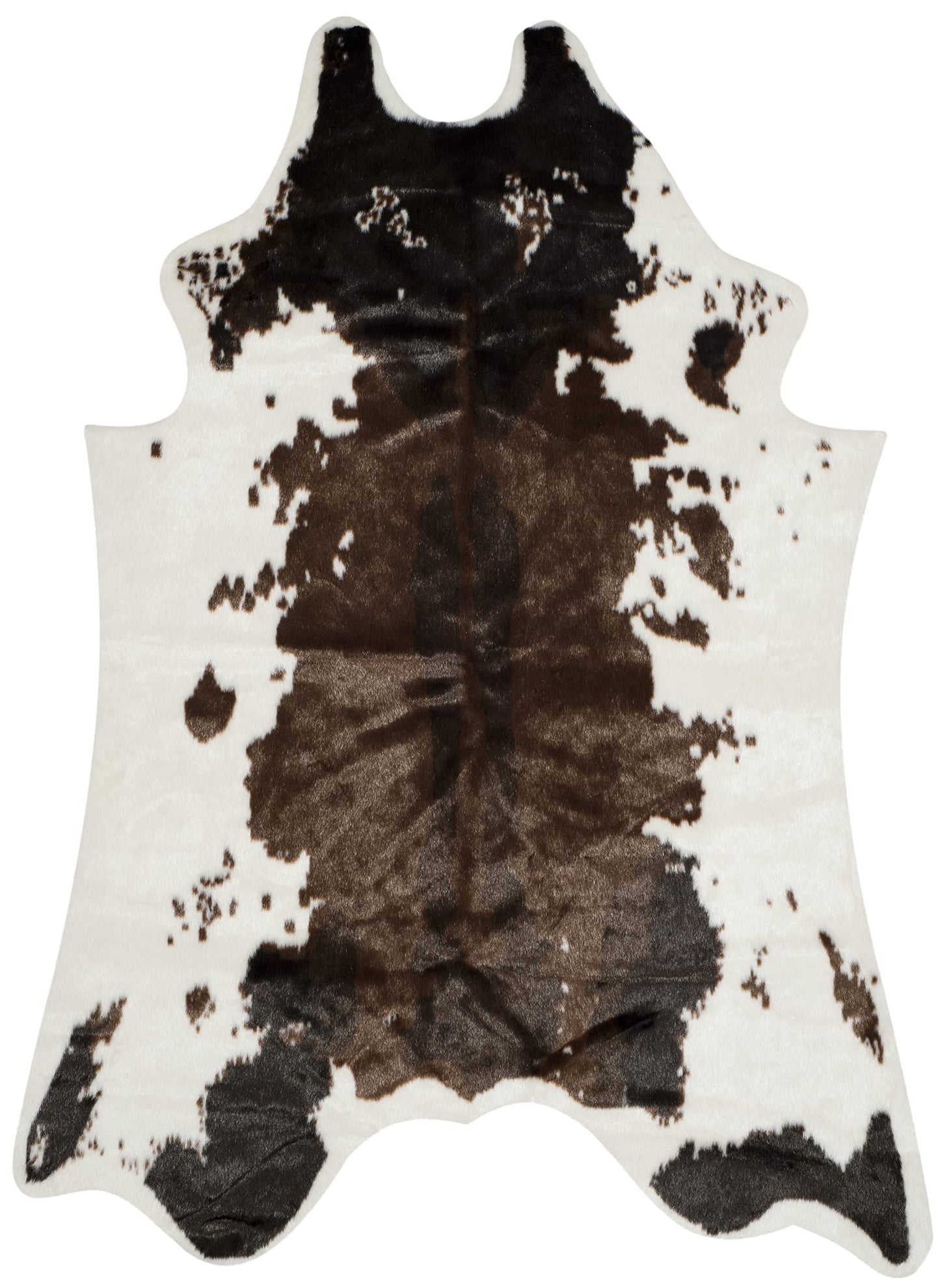 SAFAVIEH Faux Cow Hide Collection 5' x 6'7" Brown FCH101C Rustic Area Rug