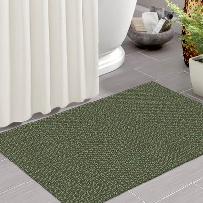 IOHOUZE Small Area Rug 2x3 Washable Woven Rugs for Entryway Non Slip Rubber Backed Front Door Rugs Indoor Doormat Throw Rug Floor Carpet for Entrance Kitchen, Olive Green/Dusty Green