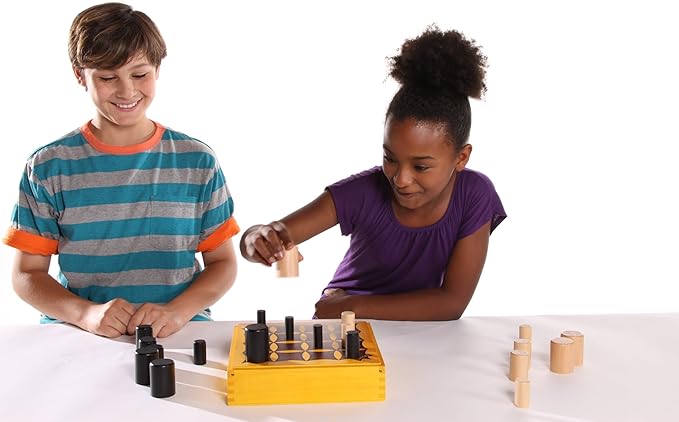 Gobblet! Abstract Strategy Board Game - Award Winning Kids or Adults Original All Wooden Board Game by Blue Orange Games - 2 Players for Ages 7 to 99.