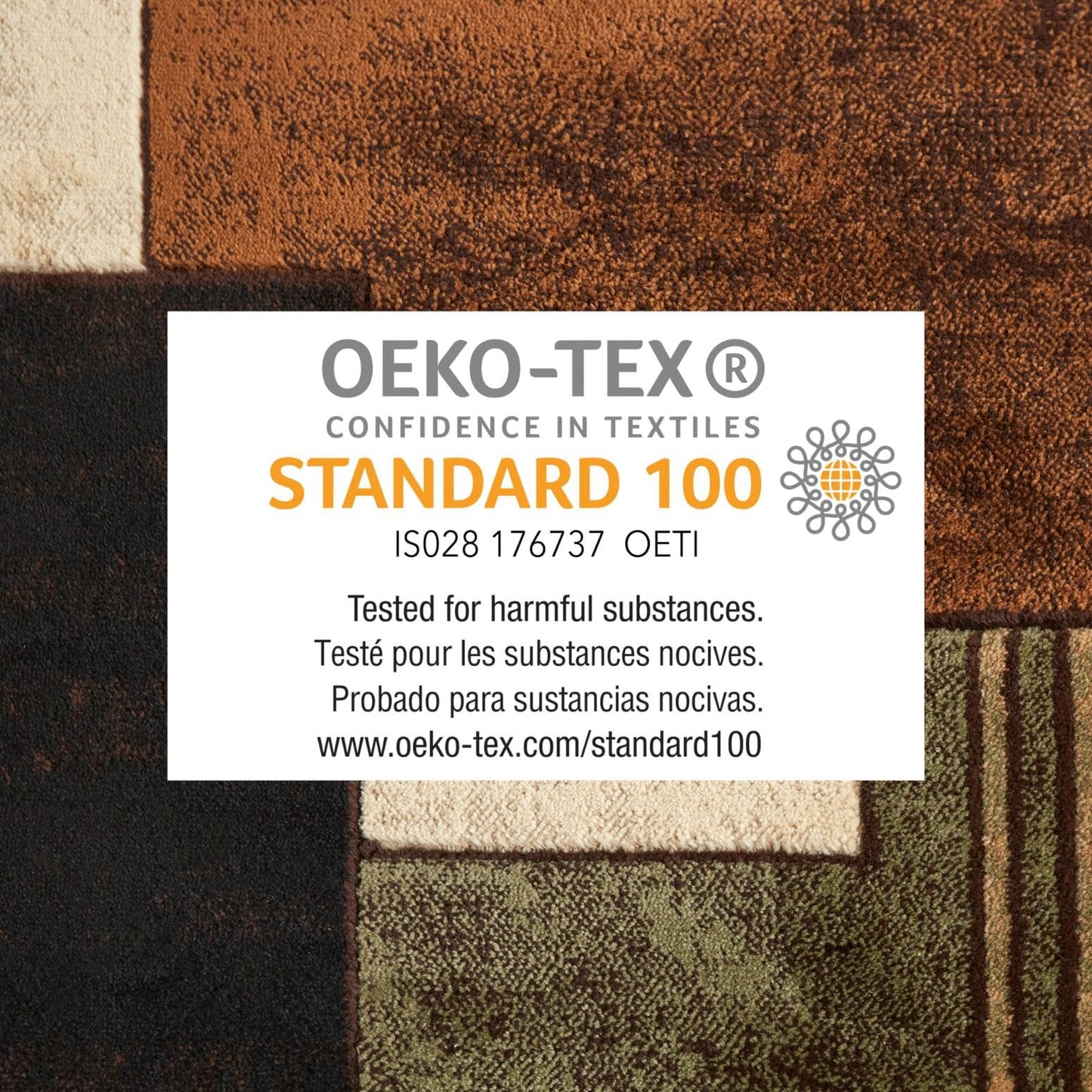 Home Dynamix Tribeca Mason Area Rug 5'2"x7'2", Abstract Brown/Green (HD5367-548)