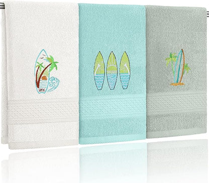3 Pack Summer Surfboard Hand Towels