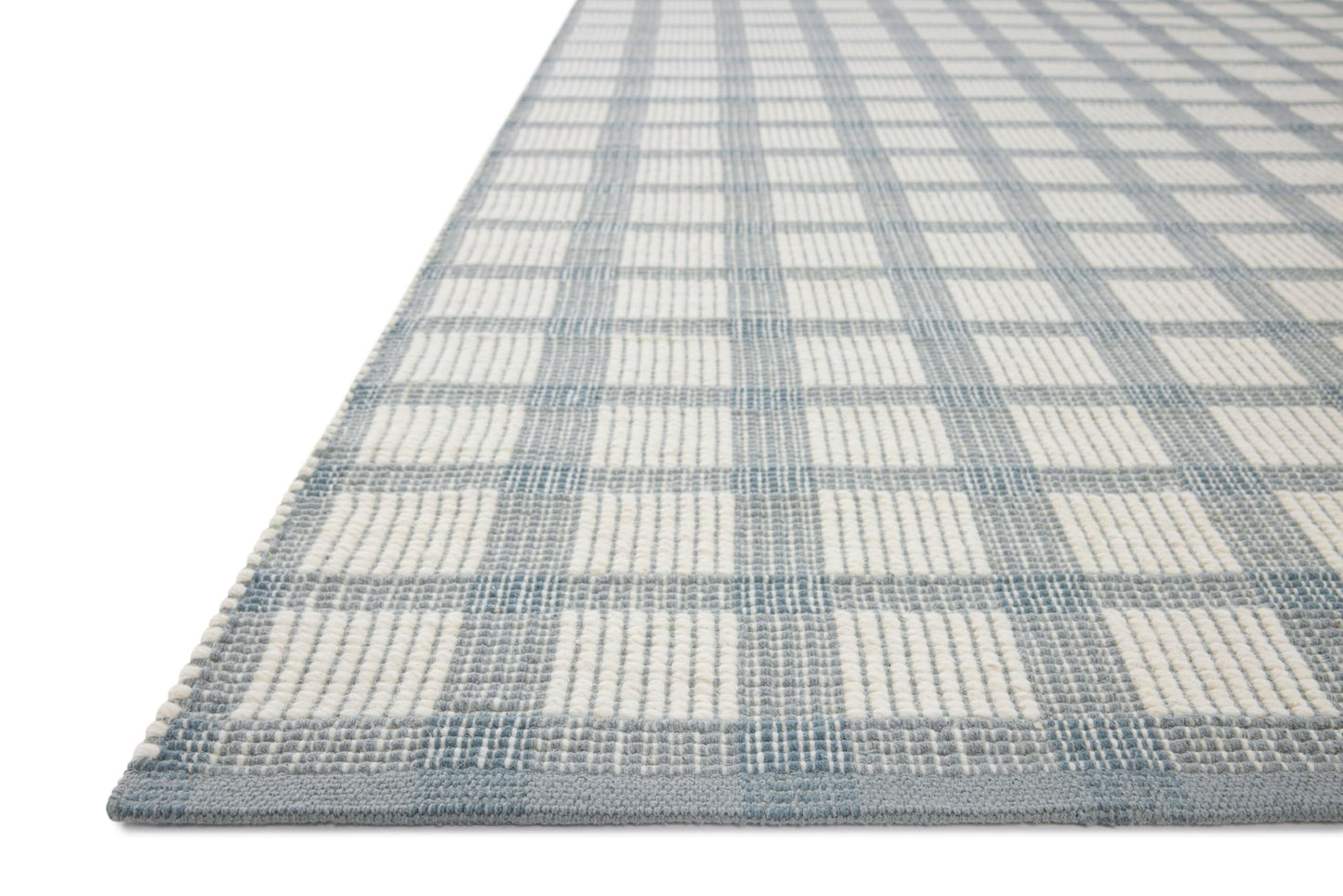 Loloi Magnolia Home by Joanna Gaines Ryder Collection RYD-02 Blue/Ivory 8'-6" x 11'-6" Area Rug