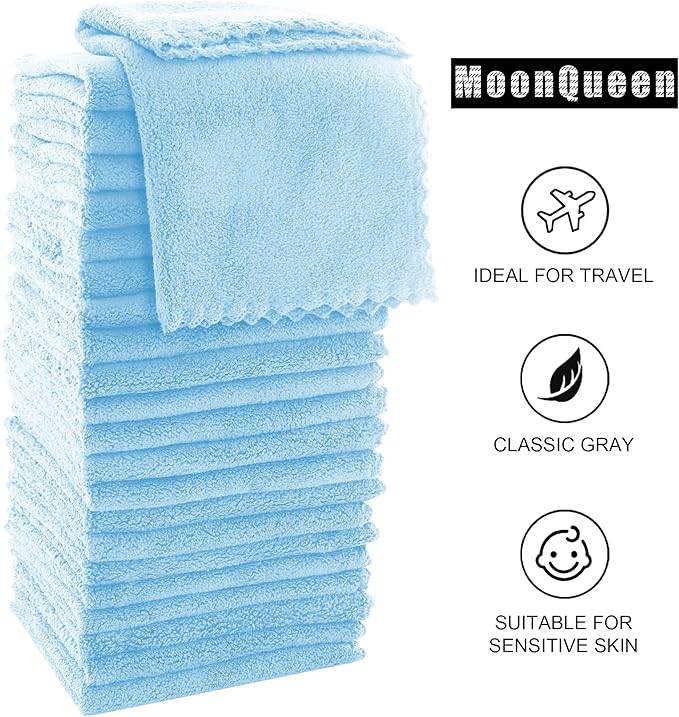 MOONQUEEN Ultra Soft Premium Washcloths Set