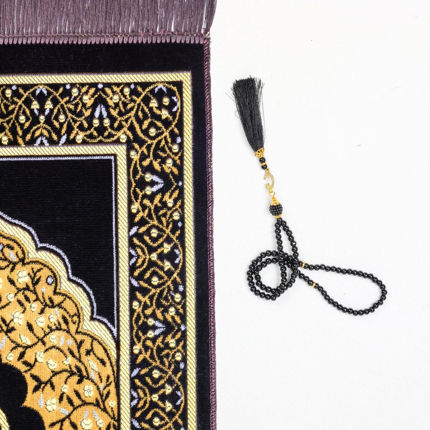 FIRASET Muslim Prayer Rug, Soft Plush Thin Islamic Prayer Mat, Janamaz, Sajada, Praying Carpet, Islamic Gift, Foldable Portable Turkish Prayer Mat for Men&Women, Lightweight Travel Prayer Rug, 26"x43"