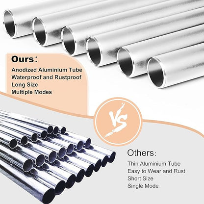Large Aluminium Wind Chimes 37 Inches to Create a Zen Atmosphere Suitable for Outdoor, Garden, Patio Decoration. Classic Wind Chimes with Wind Catcher Suitable as A Gift for Unisex(Silver)