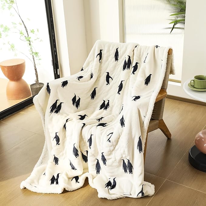 Heated Throw Blanket, Electric Blanket Throw with 5 Heating Levels & 4 Hours Auto Off, Super Soft Flannel Sherpa Fast Heating Blanket with ETL Certified for Bedding, 50"x60", Cream White
