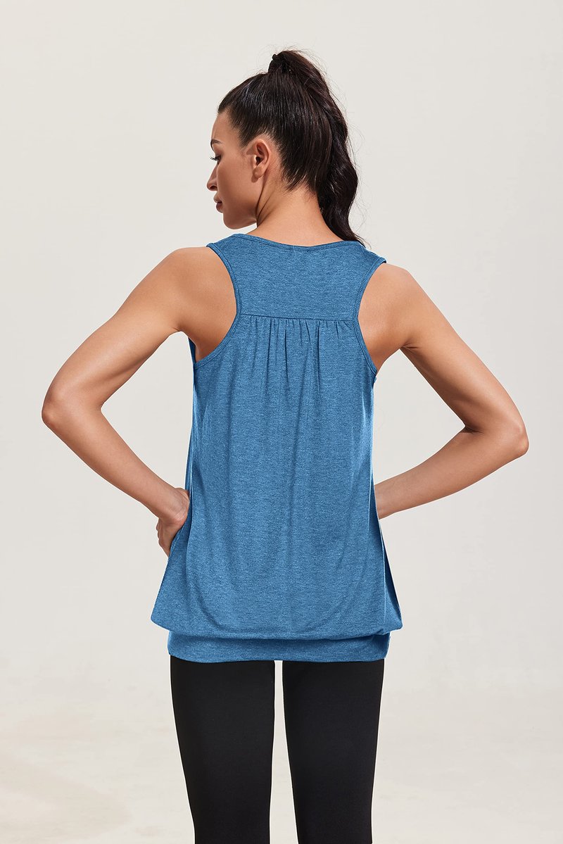 Beyove Workout Tank Tops for Women Racerback Athletic Yoga Tops Running Exercise Gym Shirts (Pack of 3)