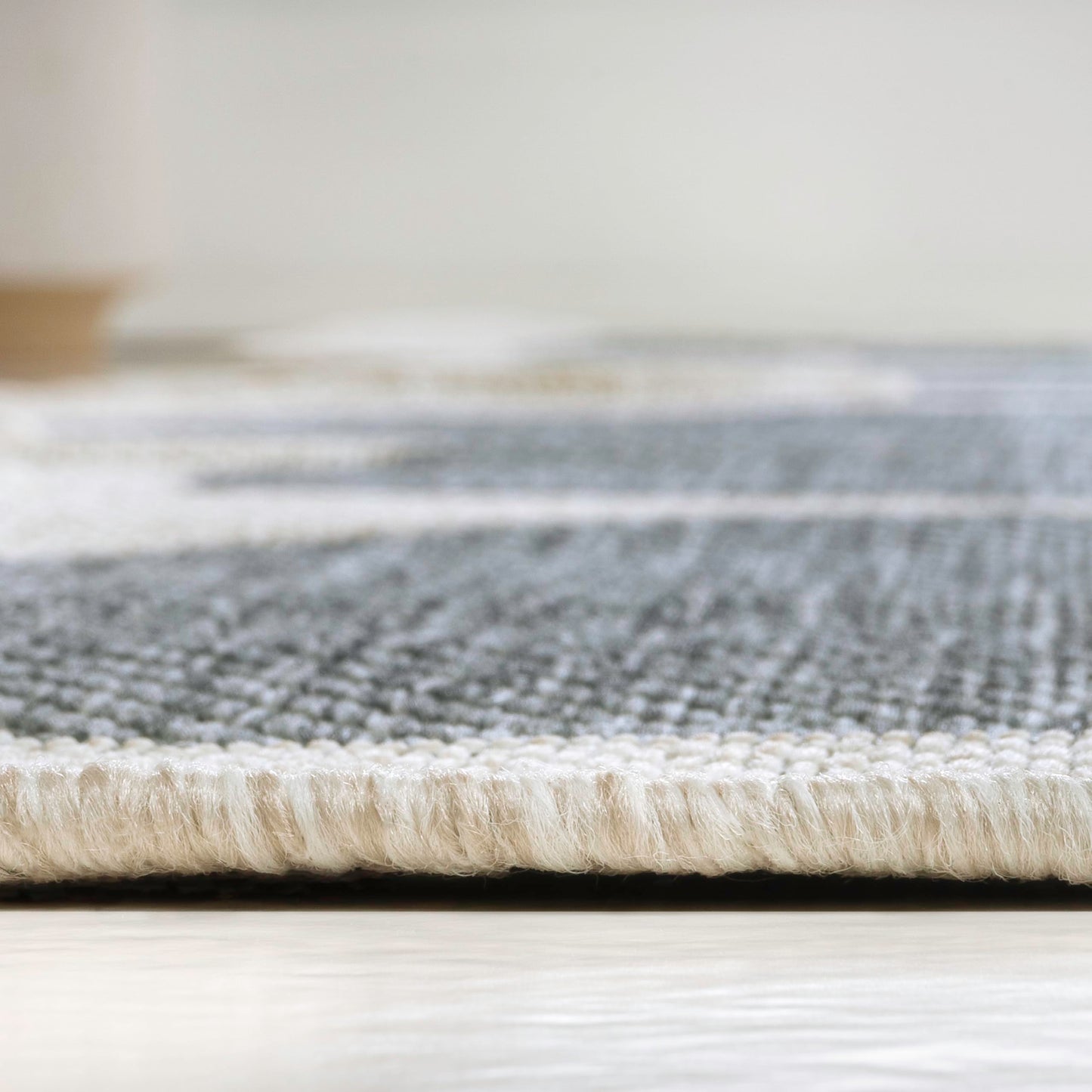 JONATHAN Y Rustic Abstract Indoor Outdoor Runner Rug 2X8 Blue/Cream, Jasper Modern for Backyard, Patio, Porch, Easy-Cleaning, High Traffic, Pet-Friendly, Non-Shedding (SHP101C-28)
