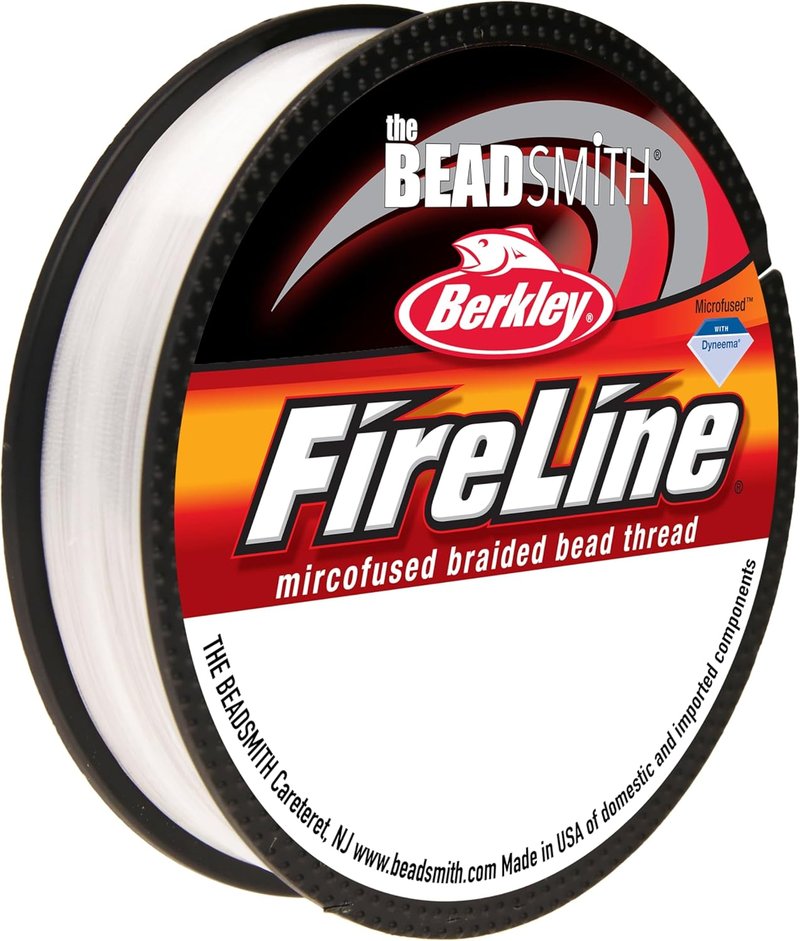Beadsmith Fireline - Micro-Fused Braided Thread - 4lb Test, .005” Diameter, 50 Yards, Crystal Color | Strong Jewelry Making String