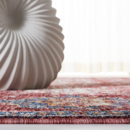 SAFAVIEH Heirloom Collection Area Rug - 5'3" x 7'6", Rust & Ivory, Traditional Oriental Design, Non-Shedding & Easy Care, Ideal for High Traffic Areas in Living Room, Bedroom (HRL718P)