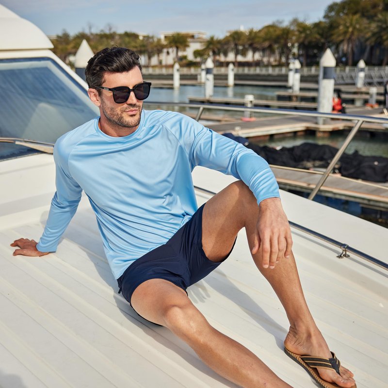 Mens Rash Guard Shirt Sun Shirts Long Sleeve UV Sun Protection SPF T-Shirts UPF 50+ Fishing Swim Shirts for Men Workout Shirt 3 Pack