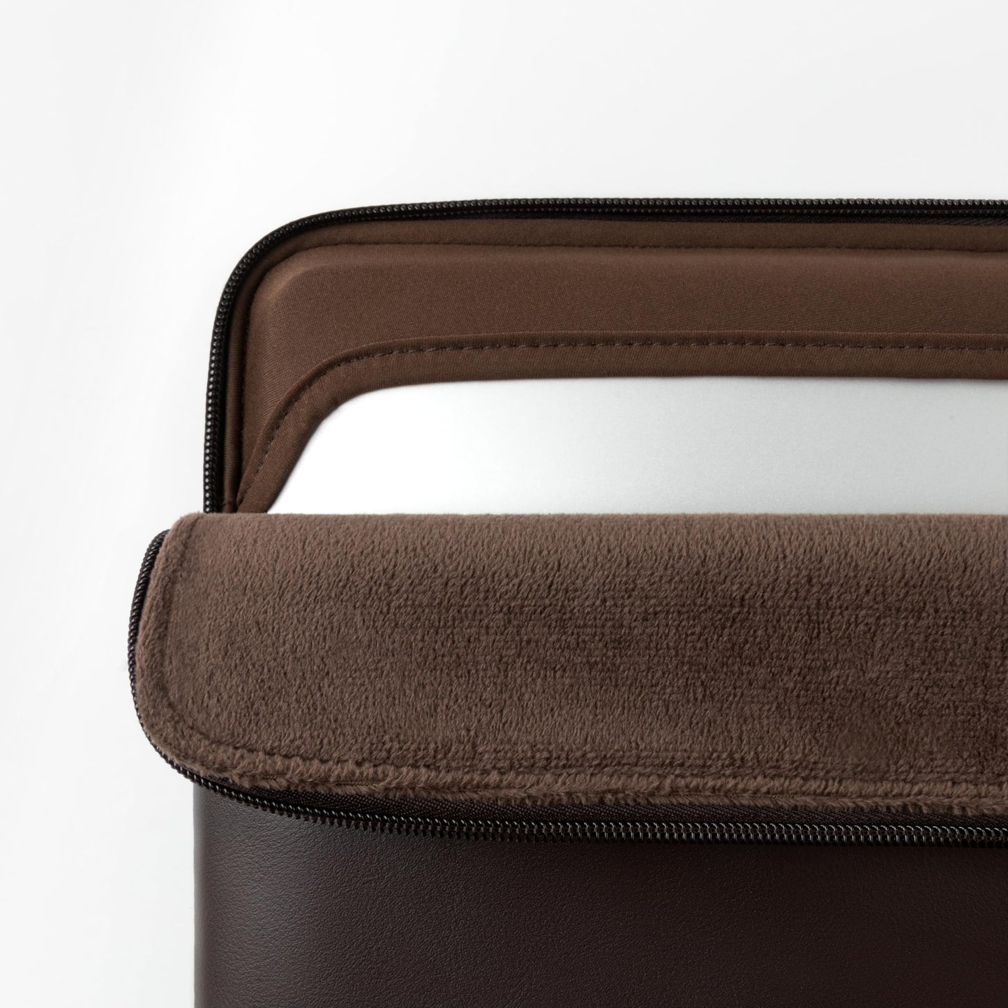 Comfyable Slim Protective Laptop Sleeve, PU Leather Bag Compatible with 15" MacBook Air (Snug Fit) M5 & 14" MacBook Pro M5 Pro/Max 2026 (Loose Fit), Chocolate
