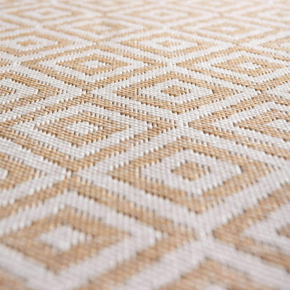 Unique Loom Outdoor Collection Area Rug - Costa Rica (5' 3' x 8' Oval, Beige/ Cream)