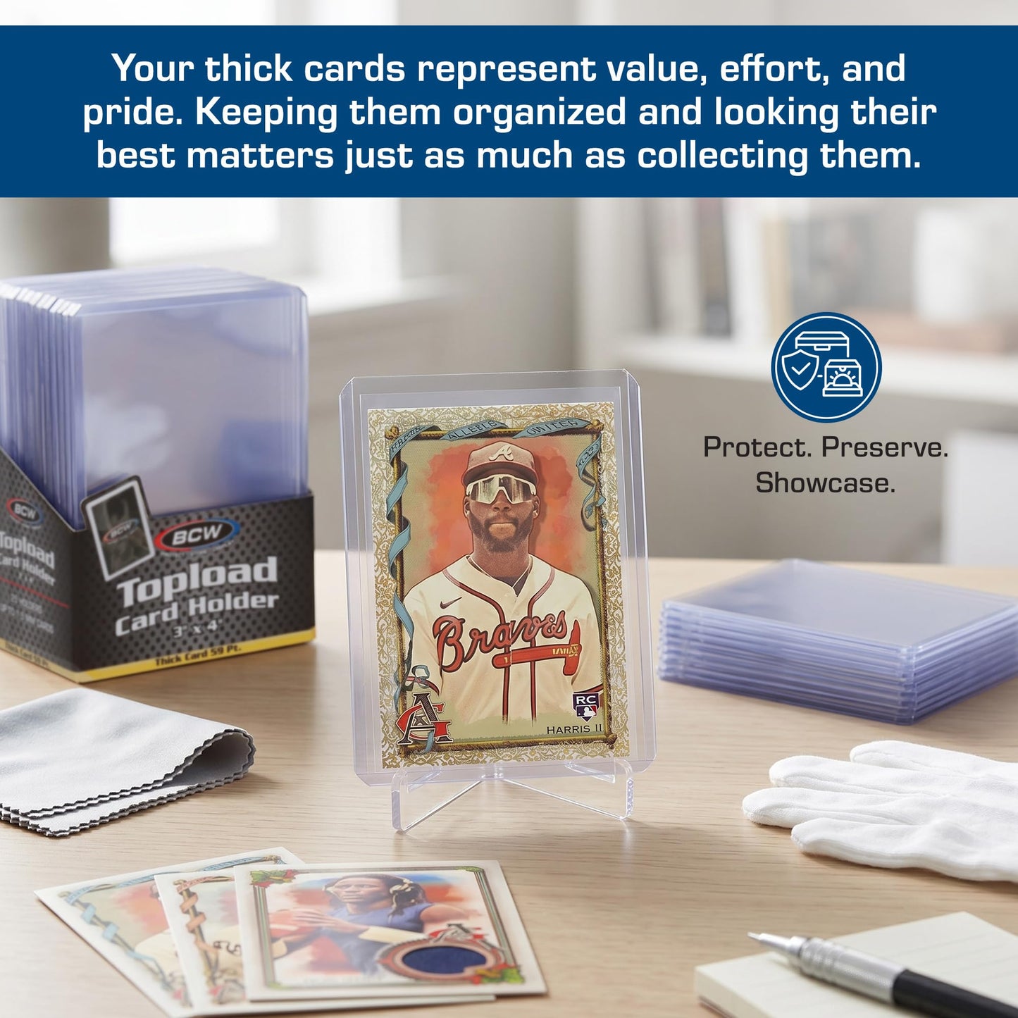 BCW 59 PT Thick Card Top Loaders | Protective Thick Toploaders for Trading Cards Up to 59PT | Rigid Card Toploader for Memorabilia & Collectibles | 25 Pack
