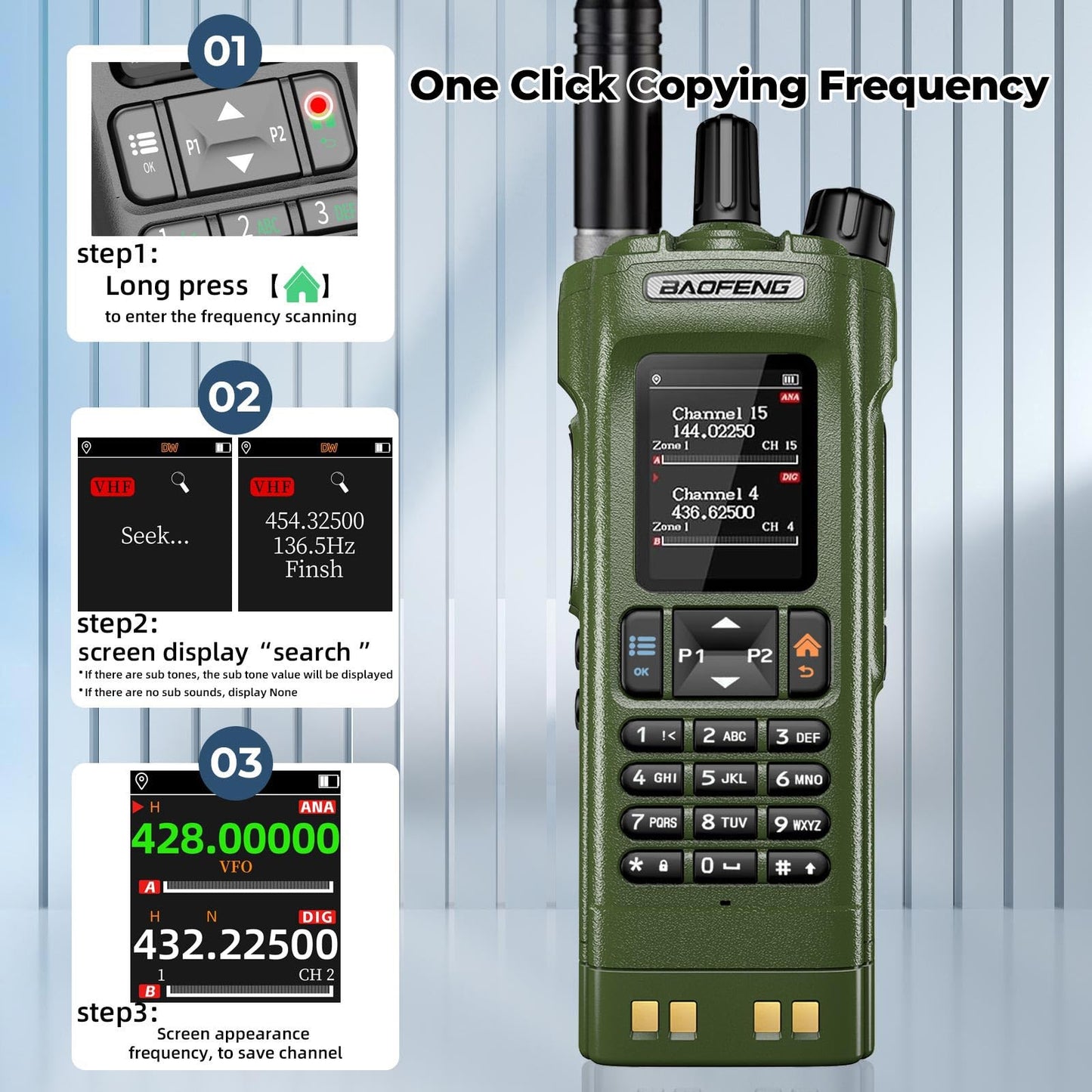 BAOFENG DM32 DM-32UV DMR Radio | Walkie Talkies Long Range | Digital Two-Way Radio | 10W High Power Ham Radio with GPS Positioning | Programming &Type-C Charging | 1PC (2500mAh Battery)