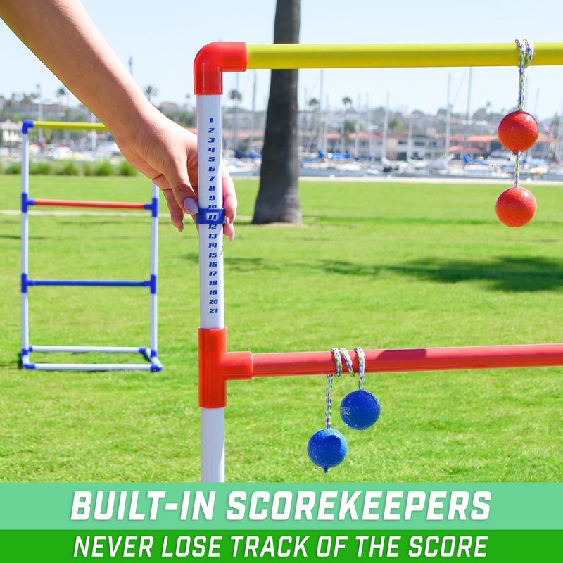 GoSports Premium Ladder Toss Game with 6 Bolos and Carrying Case