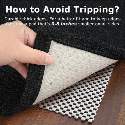 KOZYFLY Washable Area Rug 2x3 Ft Small Entryway Rug Indoor Door Mat Non Slip Front Door Rugs Indoor Braided Cotton Floor Carpet for Front Entrance Bathroom Kitchen Foyer, Black