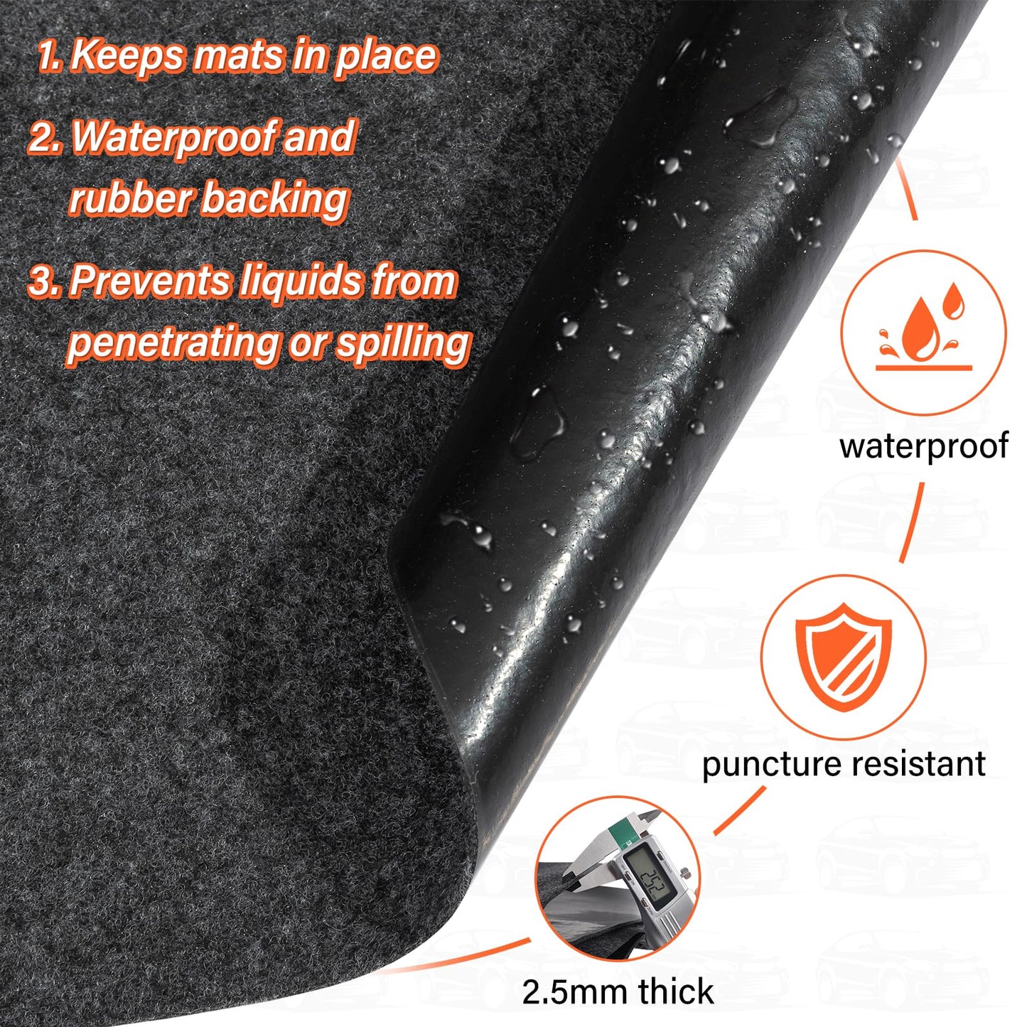 TIXANF 17 x 7.6FT Extra Large Garage Floor Mat, Premium Oil Leaks Absorbent Oil Spill Mat,Waterproof Backing Garage Mat,Reusable, Washable, Protects Floor from Spills, Drips, Splashes and Stains